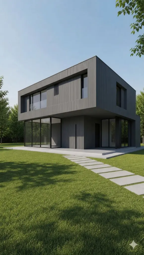 Revestimiento De Pared Wpc Exterior Co-extrusion Gris 219x26x2900mm
