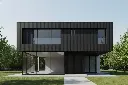 Revestimiento De Pared Wpc Exterior Co-extrusion Negro 219x26x2900mm