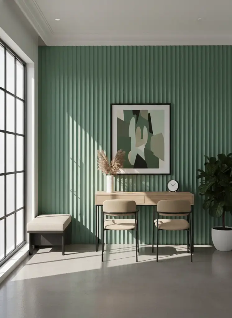 Revestimiento de Pared Batman Verde Oliva 0.609 m2 tira 210x2900x14