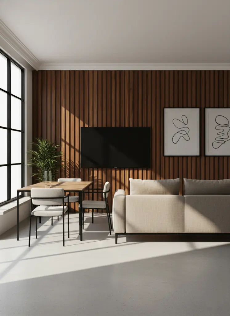 Revestimiento de Pared Plane Walnut 0.5858 m2 tira 202x2900x14