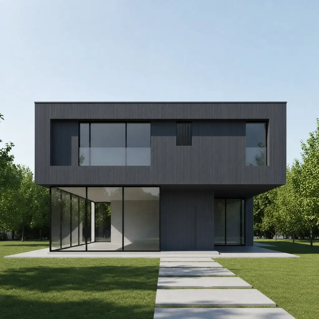 Revestimiento De Pared Wpc Exterior Co-extrusion Gris 219x26x2900mm