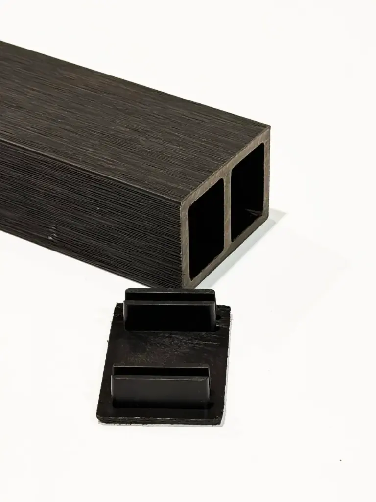 Tapa perfil WPC exterior Negro