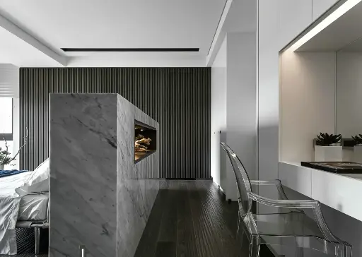 [WT090] Revestimiento de Pared Gris 0.46 m2 tira 159x2900x23