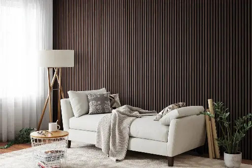 [WT039] Revestimiento de Pared Nogal 0.46 m2 tira 159x2900x23