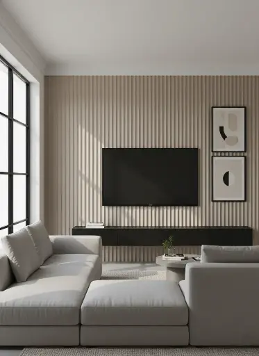 [BW21014F009] Revestimiento de Pared Batman Lino Beige 0.609 m2 tira 210x2900x14