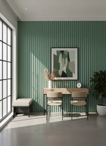 [BW21014FS08] Revestimiento de Pared Batman Verde Oliva 0.609 m2 tira 210x2900x14